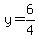 +y=6%2F4+