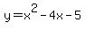 +y=x%5E2-4x-5+
