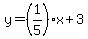 +y+=+%281%2F5%29x+%2B+3