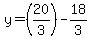 +y+=+%2820%2F3%29+-+18%2F3+