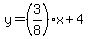 +y+=+%283%2F8%29%2Ax+%2B+4+