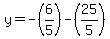 +y+=+-%286%2F5%29+-%2825%2F5%29+