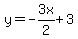+y+=+-3x%2F2+%2B+3+