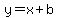  y = x + b 