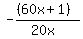 -%28%2860x+%2B1%29%29%2F%2820x%29