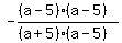 -%28%28a-5%29%28a-5%29%29%2F%28%28a%2B5%29%28a-5%29%29