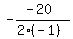 -%28-20%29%2F%282%28-1%29%29