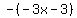 -%28-3x-3%29