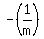 -(1/m)