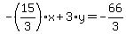 -%2815%2F3%29%2Ax%2B3%2Ay=-66%2F3