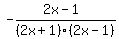 -%282x-1%29%2F%282x%2B1%29%282x-1%29