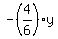 -%284%2F6%29y