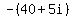 -%2840%2B5i%29