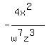 -%284x%5E2%29%2F%28w%5E7z%5E3%29