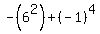 -%286%5E2%29+%2B+%28-1%29%5E4+