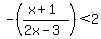 -+%28%28x%2B1%29%2F%282x-3%29%29+%3C+2