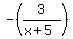 -+%283%2F%28x%2B5%29%29