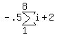 -.5sum%28+i%2C+1%2C+8+%29%2B2%29