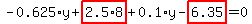 -0.625%2Ay%2Bhighlight_red%28+2.5%2A8+%29%2B0.1%2Ay-highlight_red%28+6.35+%29=0