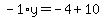 -1%2Ay=-4%2B10
