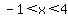 -1+%3C+x+%3C+4