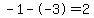 -1--3=2