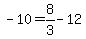 -10=8/3-12