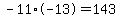 -11%2A-13=143