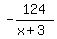 -124%2F%28x%2B3%29