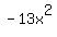 -13x^2
