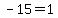 -15+=+1