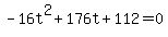 -16t%5E2%2B176t%2B112=0