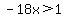 -18x%3E1