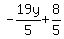 -19y%2F5+%2B+8%2F5