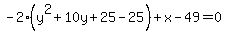 -2%28y%5E2%2B10y%2B25-25%29%2Bx-49=0