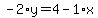 -2%2Ay=4-1%2Ax