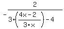 -2%2F%283%28%284x-2%29%2F3x%29-4%29