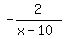 -2%2F%28x-10%29