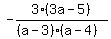 -3%283a+-+5%29%2F%28%28a+-+3%29%28a+-+4%29%29