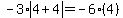 -3*abs(4+4)=-6(4)