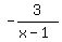 -3%2F%28x-1%29