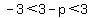 -3+%3C+3-p+%3C+3