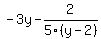 -3y-2%2F5%28y-2%29+
