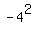 -4^2