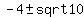 -4+%2B-+sqrt+10