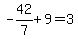 -42%2F7%2B9=3