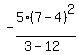 -5%287-4%29%5E2%2F%283-12%29