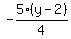 -5%28y-2%29%2F4
