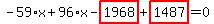 -59%2Ax%2B96%2Ax-highlight_red%28+1968+%29%2Bhighlight_red%28+1487+%29=0