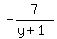 -7%2F%28y%2B1%29